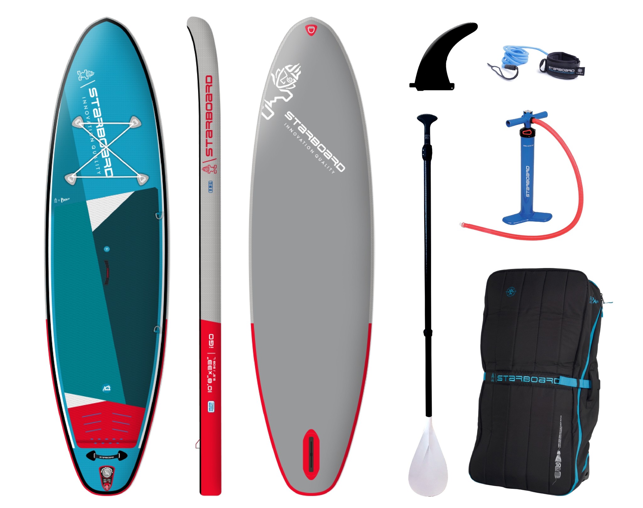 Starboard inflatable sup voordeelpakket 10.8 igo zen 8